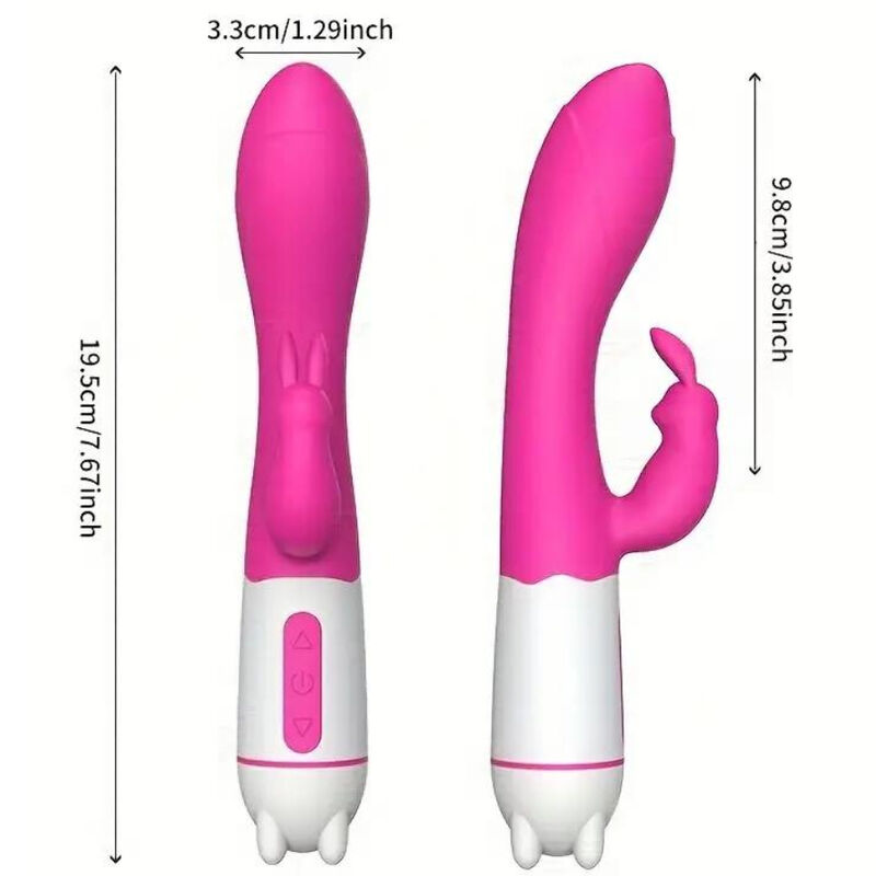 ARMONY - HAPPY VIBRATEUR STIMULATEUR DE LAPIN FUCHSIA – Image 2
