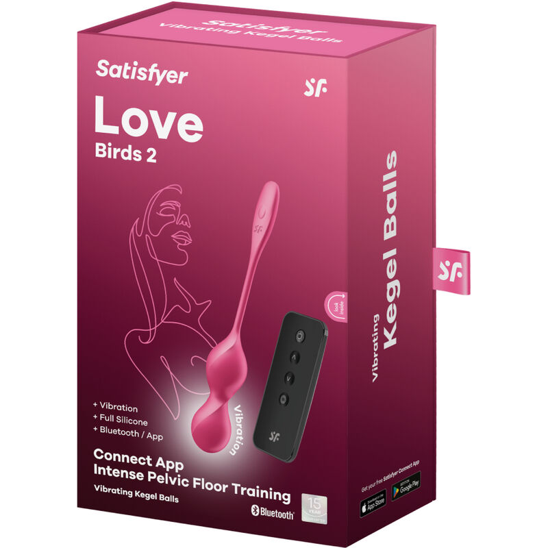 SATISFYER - LOVE BIRDS 2 BALLES VIBRANTES DE KEGEL + APPLICATION GRATUITE – Image 5