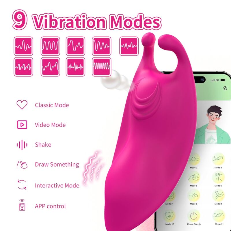 ARMONY - HONEYBEE WEARABLE PANTIES VIBRATEUR G-SPOT FUCHSIA - APPLICATION GRATUITE – Image 4