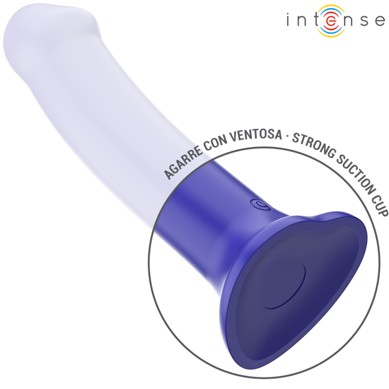 INTENSE - VICTORIA VIBRATEUR AVEC VENTOUSE 10 VIBRATIONS BLEU FONCÉ TÉLÉCOMMANDE – Image 4