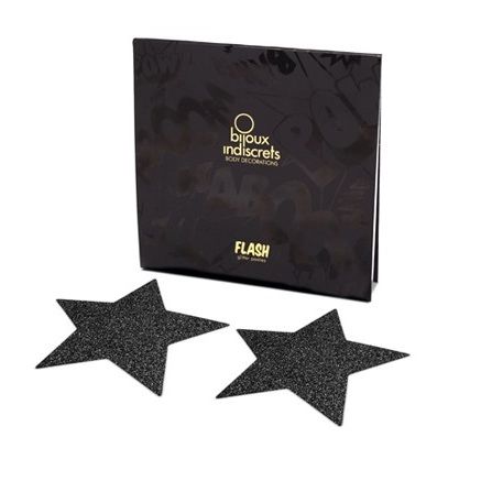 BIJOUX - INDISCRETS CAPUCHONS DE TAMELON NOIR STAR FLASH – Image 2