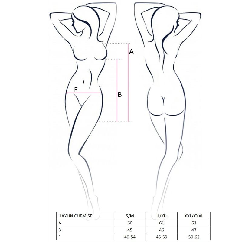 PASSION - WOMAN HAYLIN CHEMISE NEGRO TALLA L/XL – Image 2