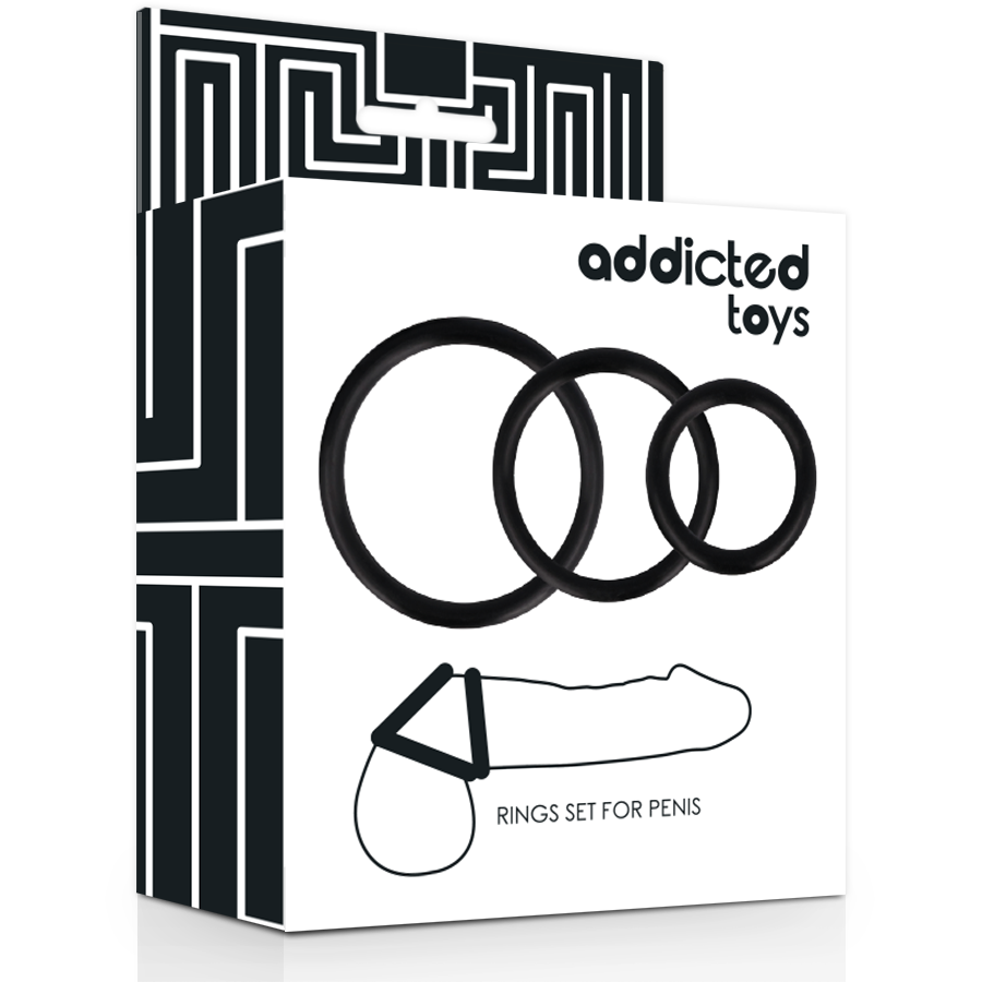 ADDICTED TOYS - ENSEMBLE DANNEAU POUR PÉNIS NOIR – Image 4
